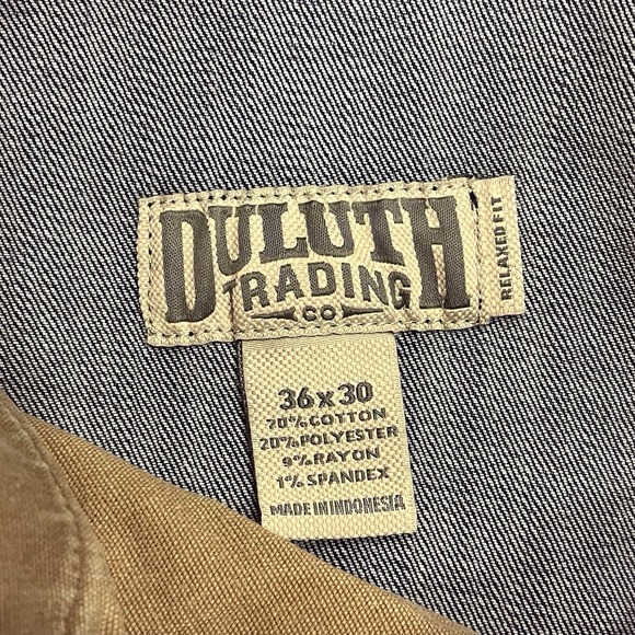 Duluth Trading Co. Ballroom Double Flex Jeans Blue Stretch Denim Men's 36x30 - Picture 9 of 10